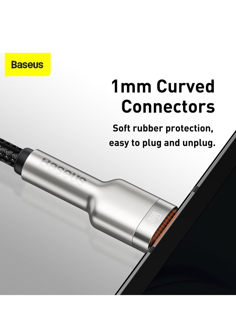Baseus USB To Type-C 66W 6A (2m) Fast Charging Cable For Huawei P40 Pro, P30 Pro, Honor View 20, Honor Magic 2, Samsung S21 Plus/S21/S20, Xiaomi, iPhone 15 Series And Many More Black  - Image 5