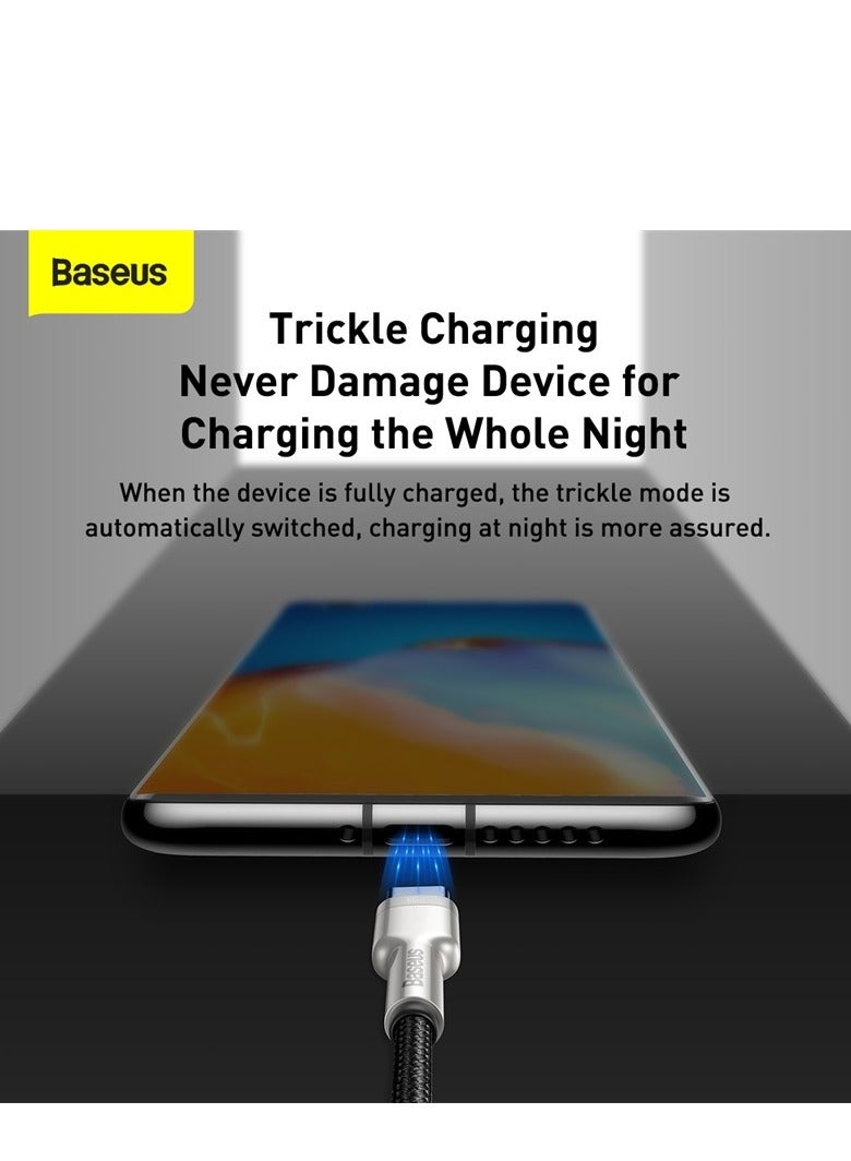Baseus USB To Type-C 66W 6A (2m) Fast Charging Cable For Huawei P40 Pro, P30 Pro, Honor View 20, Honor Magic 2, Samsung S21 Plus/S21/S20, Xiaomi, iPhone 15 Series And Many More Black  - Image 4