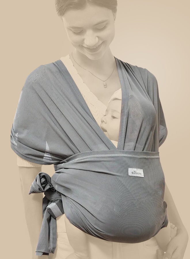 Sunveno Adjustable Baby Wrap Carrier Sling - Grey - pnsku/N70086165V/45/_/1718690490/7d3cf6bb-7af1-4e2b-9aad-c48d0822c2b4