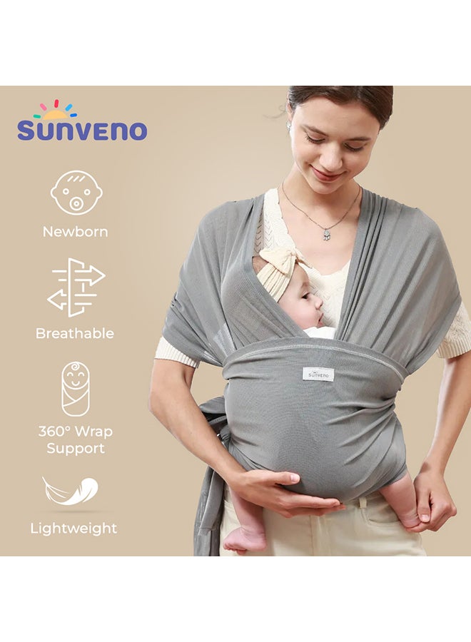 Sunveno Adjustable Baby Wrap Carrier Sling - Grey - pnsku/N70086165V/45/_/1718690492/605d41fa-8cbb-4bb4-b9e6-d7b66be33f77