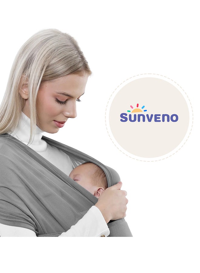 Sunveno Adjustable Baby Wrap Carrier Sling - Grey - pnsku/N70086165V/45/_/1718690494/a933414a-77e2-49f4-8232-c9bdda16627c