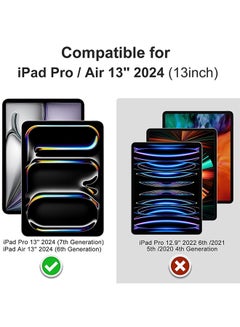 MARGOUN for Apple iPad Pro 13 2024 (M4) Premium Screen Protector Tempered Glass 13 inch Clear  - Image 2