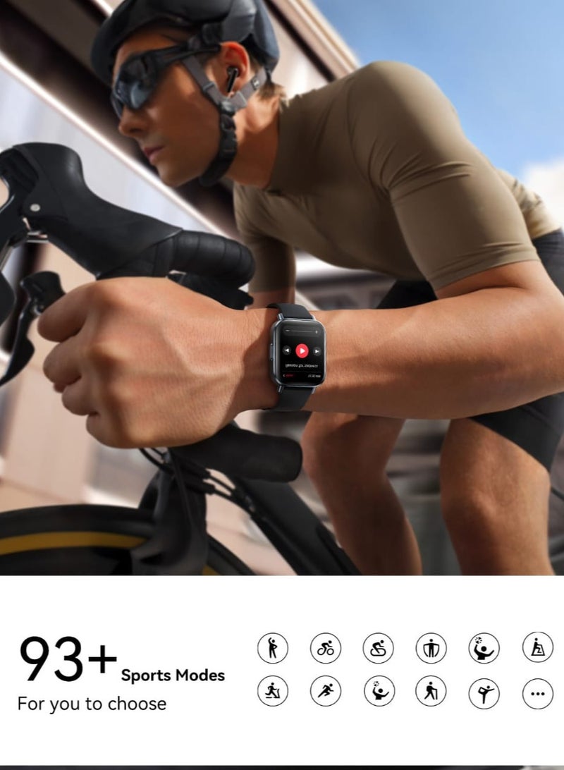 JOYROOM - JR-FT3 S Smart Watch IP 68 Waterproof Answer/Make Call, Supports the Arabic language, Compatible with iPhone Android Phone, Fitness Tracker Heart Rate Monitor Watch Space Grey - Image 1