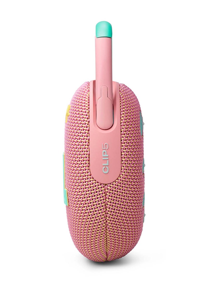 JBL - Clip 5 Ultra-Portable Waterproof Speaker Pink - Image 1