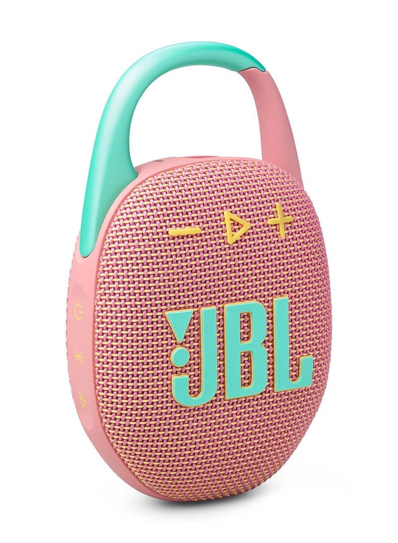 JBL - Clip 5 Ultra-Portable Waterproof Speaker Pink - Image 1