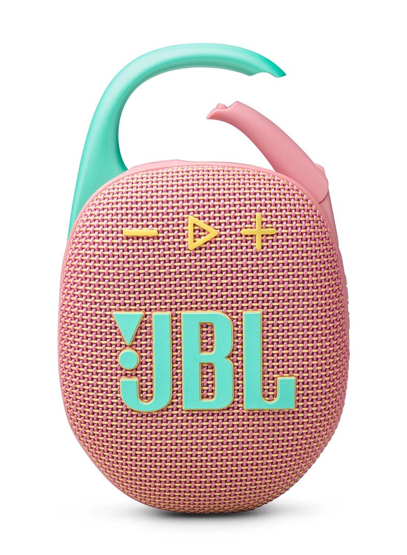 JBL - Clip 5 Ultra-Portable Waterproof Speaker Pink - Image 1