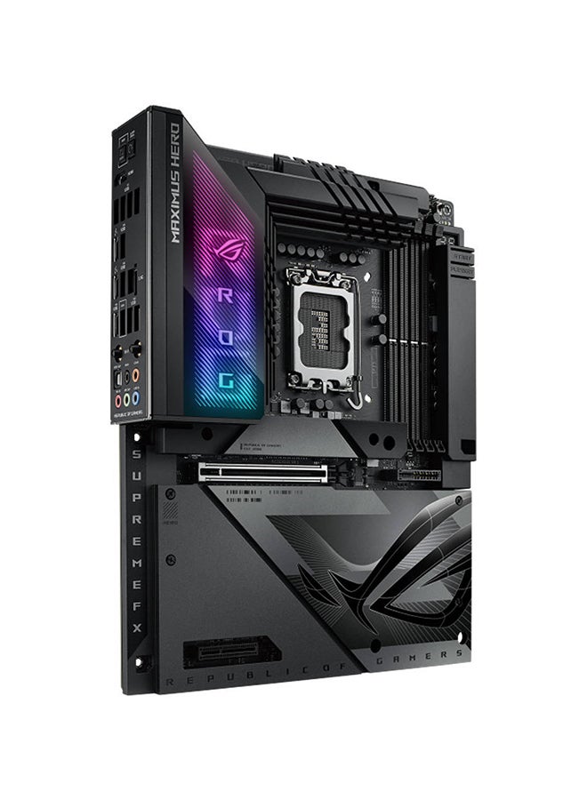 ASUS - ROG Maximus Z790 Hero BTF ATX Intel Motherboard, Intel Z790 Chipset, 4x DDR5 DIMM Slots, 192GB Max Memory, 5x M.2 Slots, Intel WiFi 7 & Bluetooth v5.4 Connectivity | 90MB1H50-M0EAY0 Black - Image 1