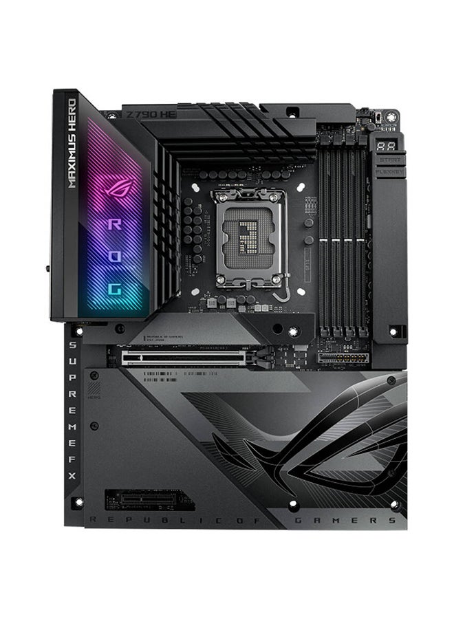 ASUS - ROG Maximus Z790 Hero BTF ATX Intel Motherboard, Intel Z790 Chipset, 4x DDR5 DIMM Slots, 192GB Max Memory, 5x M.2 Slots, Intel WiFi 7 & Bluetooth v5.4 Connectivity | 90MB1H50-M0EAY0 Black - Image 1