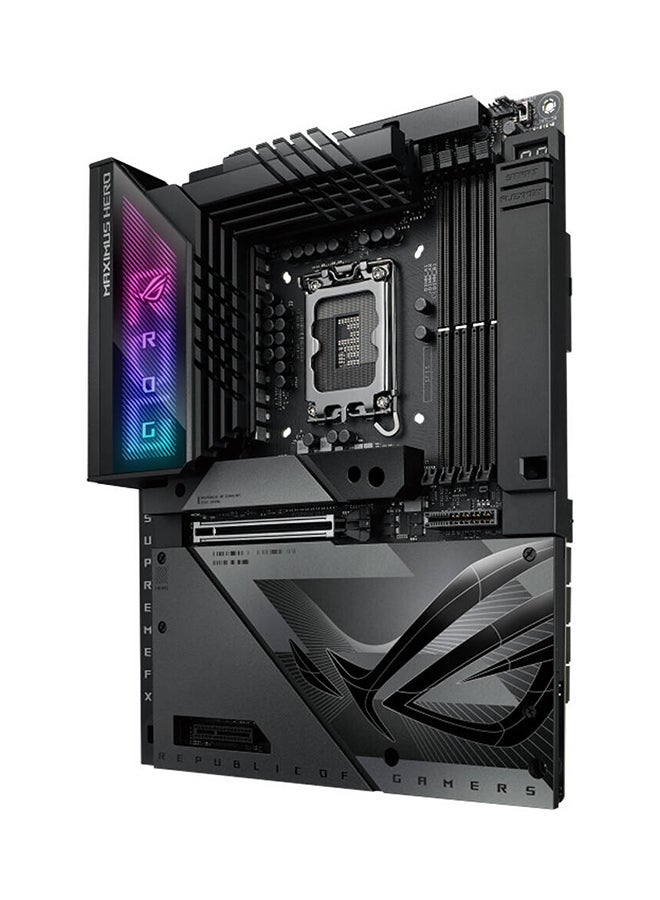 ASUS - ROG Maximus Z790 Hero BTF ATX Intel Motherboard, Intel Z790 Chipset, 4x DDR5 DIMM Slots, 192GB Max Memory, 5x M.2 Slots, Intel WiFi 7 & Bluetooth v5.4 Connectivity | 90MB1H50-M0EAY0 Black - Image 1