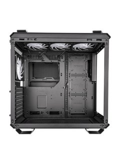أسوس حافظة كمبيوتر TUF Gaming GT502 PLUS، هيكل مزدوج الغرفة، يدعم مبرد 360 مم، ما يصل إلى 13 مروحة، موزع aRGB منفصل، تصميم معياري بالكامل، GT502 PLUS/BLK/TG  - Image 3