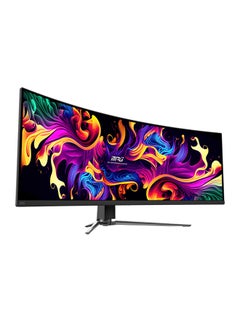 MSI 49 inch MPG 491CQP Curve Gaming Monitor, DQHD QD-OLED Display, 144Hz Refresh Rate, 0.03ms (GtG) Response Time, Adaptive-Sync Technology, 1.07b Display Colors, Black | 491CQP-QD-OLED Black  - Image 4