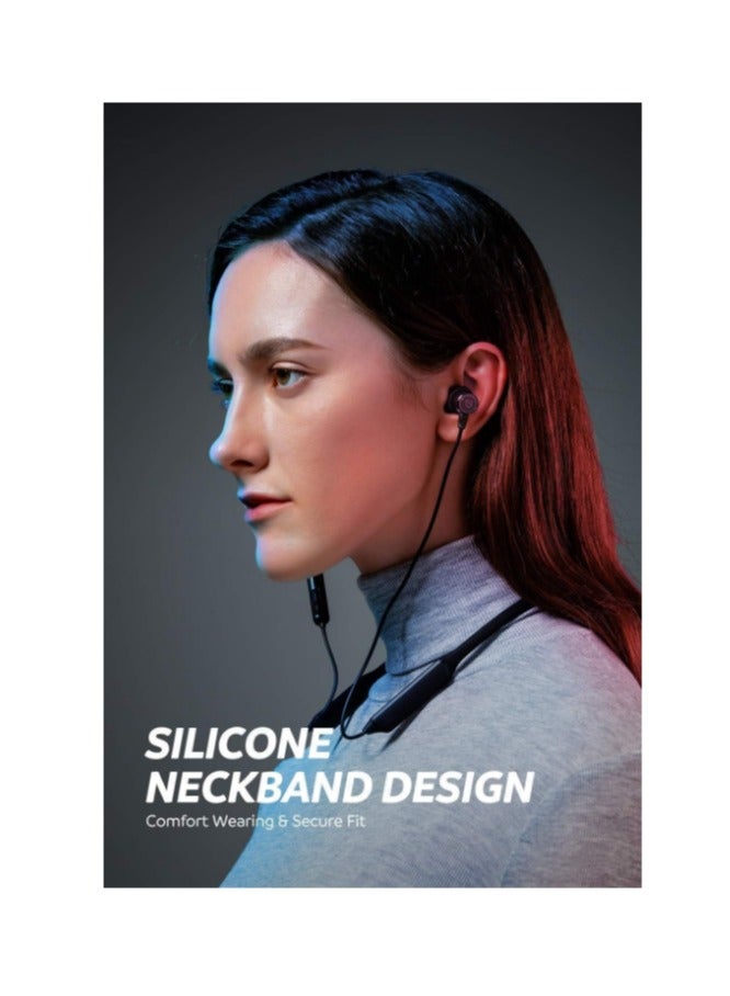 SoundPEATS - Force Pro Dual Dynamic Drivers Bluetooth Headphones, Neckband Wireless Earbuds With Crossover, APTX HD Audio Built in Mic 22 Hours Playtime, Bluetooth 5.0 Headset Sports Earphones Black - Image 1