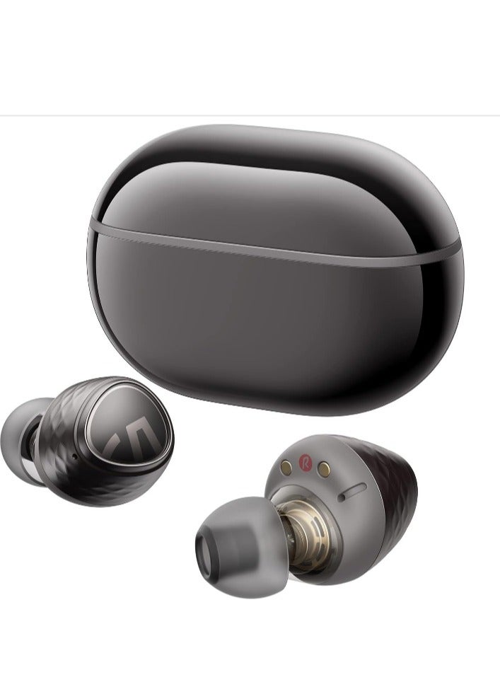 SoundPEATS - Engine4 Wireless Earbuds, Hi-Res Audio Earbuds with LDAC, Dual Dynamic Drivers for Stereo Sound, Bluetooth 5.3 Earphones with Low Latency, Dual Device Connection, Total 43 Hrs, App Control Black - Image 1