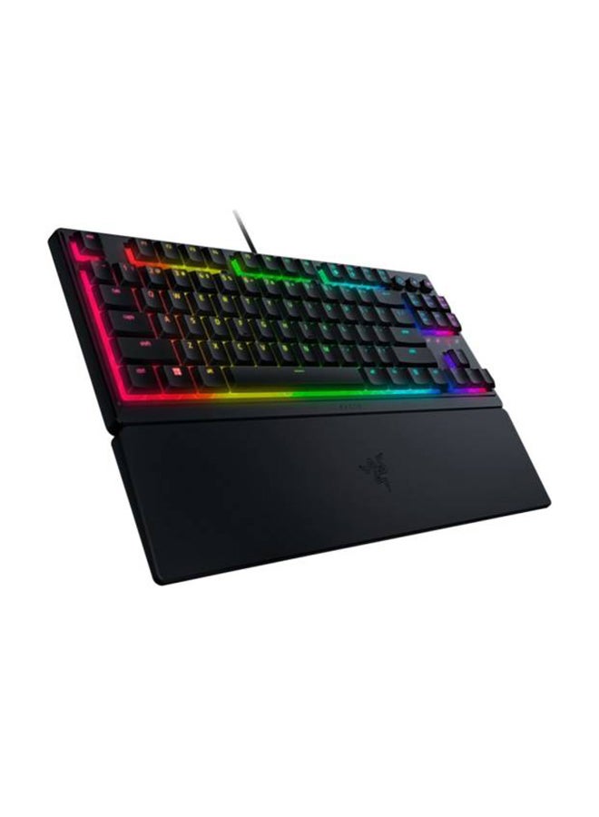 ريزر لوحة مفاتيح الألعاب Ornata V3 TKL منخفضة المستوى، ومفاتيح Mecha-Membrane، و1000 هرتز Ultrapolling، و8 Chroma RGB، وأغطية مفاتيح ABS مطلية بالأشعة فوق البنفسجية، وكابل ألياف مضفر | RZ03-04880100-R3M1 - Image 3
