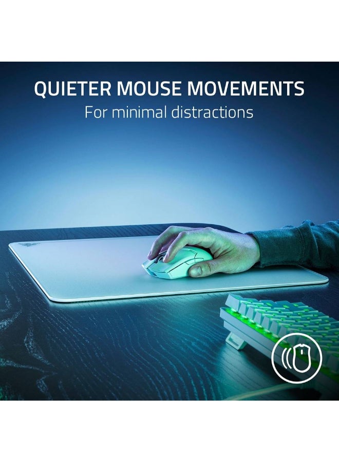 RAZER - Atlas Tempered Glass Mouse Mat, 450 x 400 x 5mm Dimension, CNC-Milled with Rounded Edge, Anti-Slip Rubber Base | RZ02-04890200-R3M1 White - Image 1