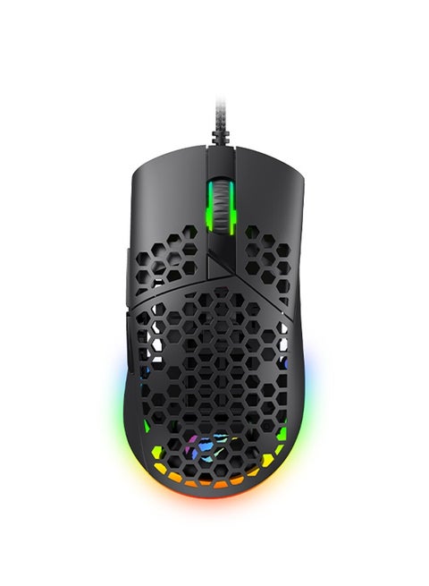 Wired Gaming Mouse RGB Gaming Mouse Ultra Lightweight Honeycomb Case Adjustable 7200 DPI 7 Programmable Buttons