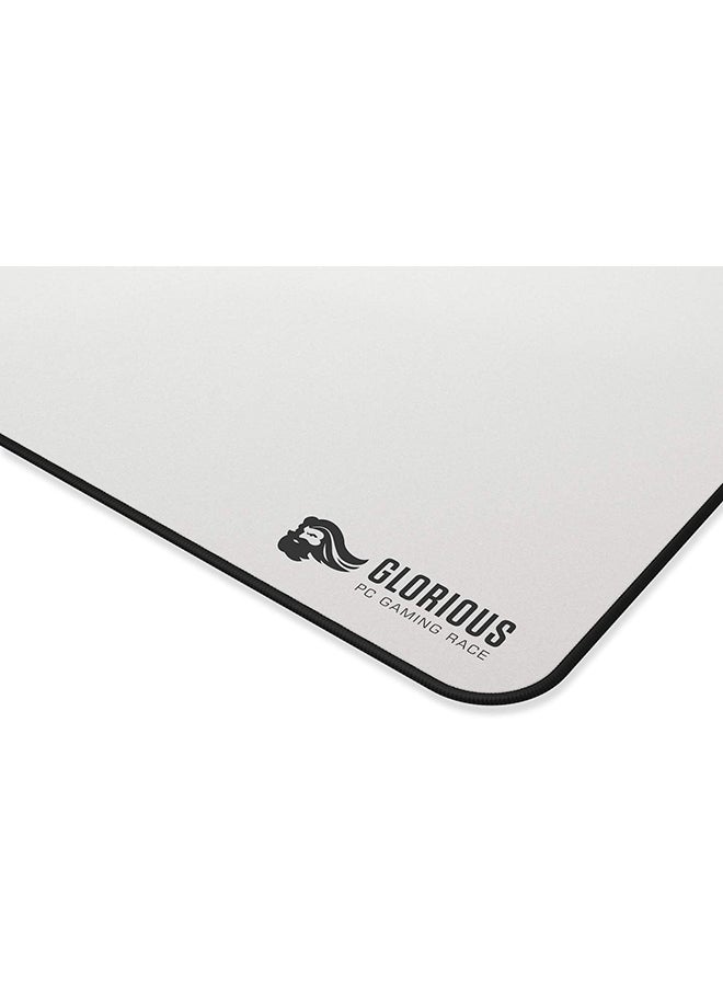 Glorious - Glorious PC Gaming Race Glorious 3XL Extended Gaming Mouse Mat/Pad - Large, Wide (3XL Extended) White Cloth Mousepad, Stitched Edges | 24"x48" (GW-3XL) - Image 1