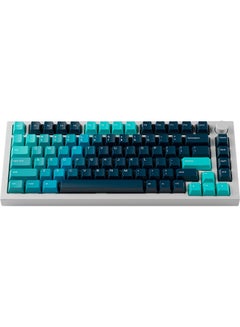 جلوريوس GPBT Celestial Ice Keycaps - Premium Cherry-Profile 114 Keys Set with Bright Blue & Deep Navy Blue Gradient Design - Durable, Readable, Compatible with GMMK Models & Standard Keyboards  - Image 4