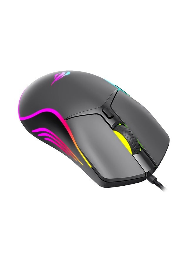 Wired Gaming Mouse with RGB Lighting, Ultra Lightweight Honeycomb Case, Adjustable 7200 DPI, and 7 Programmable Buttons