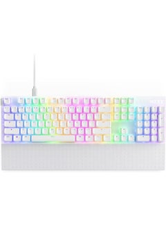 NZXT NZXT Function 2 | Full-Size Optical Gaming Keyboard | 8K Polling Rate | Linear Optical Switches | Adjustable Actuation | Double-Shot PBT Keycaps | RGB | Hot-Swappable | Wrist Rest | White  - Image 1