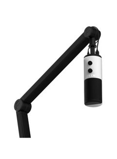 Boom Arm Low Noise Microphone, Thread US Standard 5/8", Discreetly Store USB & XLR Cables, Smooth and Silent, Cable Channel Covers, Black | AP-BOOMA-B1