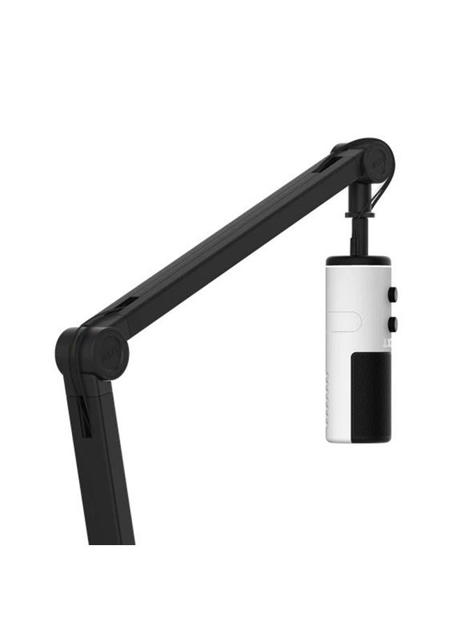 NZXT - Boom Arm Low Noise Microphone, Thread US Standard 5/8", Discreetly Store USB & XLR Cables, Smooth and Silent, Cable Channel Covers, Black | AP-BOOMA-B1 - Image 1