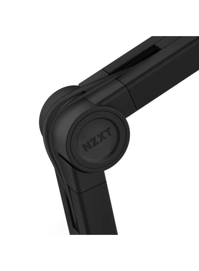 NZXT - Boom Arm Low Noise Microphone, Thread US Standard 5/8", Discreetly Store USB & XLR Cables, Smooth and Silent, Cable Channel Covers, Black | AP-BOOMA-B1 - Image 1
