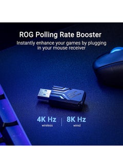 ASUS ASUS ROG Keris II Ace Wireless Gaming Mouse, 54g Lightweight, AimPoint Pro 42K Optical Sensor, Optical Micro Switches, SpeedNova Wireless, ROG Polling Rate Booster, Esports & FPS Gaming, Black  - Image 4