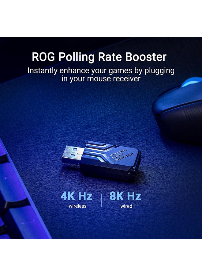 ASUS ASUS ROG Keris II Ace Wireless Gaming Mouse, 54g Lightweight, AimPoint Pro 42K Optical Sensor, Optical Micro Switches, SpeedNova Wireless, ROG Polling Rate Booster, Esports & FPS Gaming, Black  - Image 4