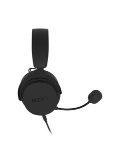 NZXT NZXT Relay Wired PC Gaming Headset - Hi-Res Audio Certified - DTS Headphone:X - 7.1 Surround Sound - Lightweight & Comfortable Design - Detachable Microphone - CAM Software - Black  - Image 3