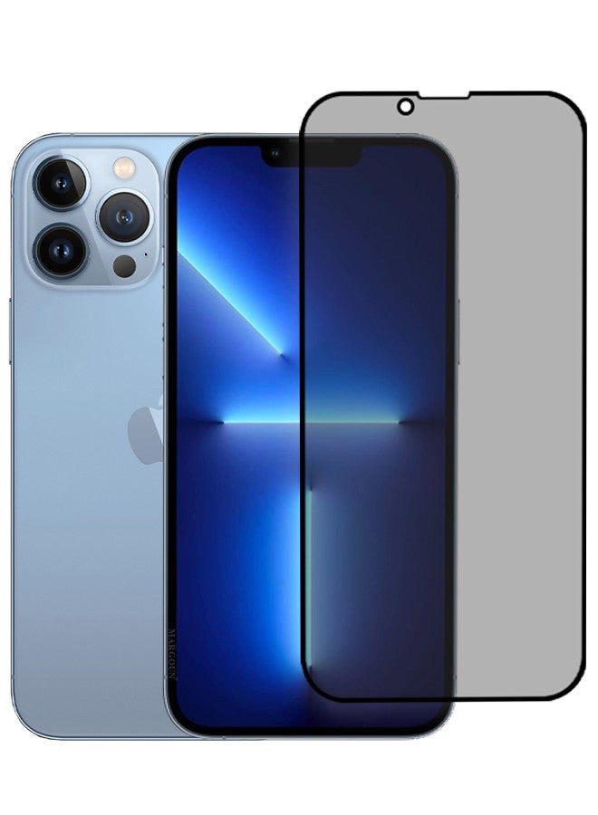 MARGOUN Privacy Screen Protector for Apple iPhone 13 Pro Max, 9H Full Coverage Screen Tempered Glass Anti-Spy Bubble Free Case Friendly Black - Image 1