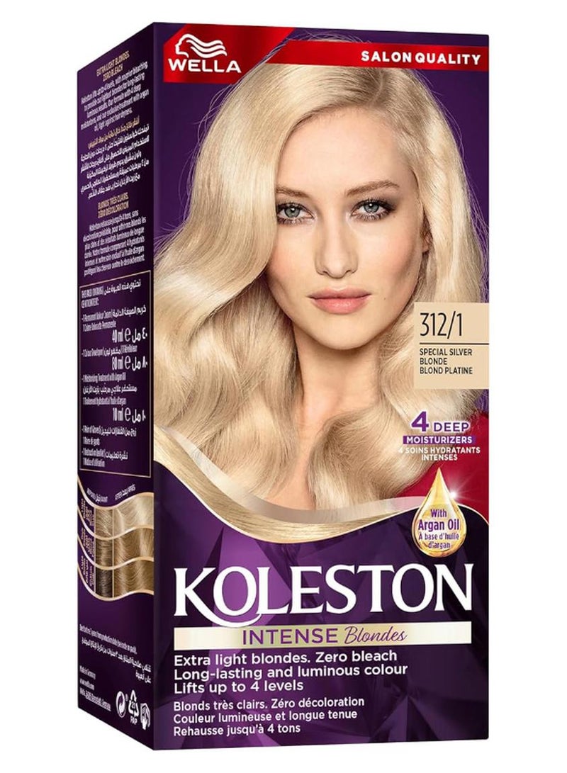 WELLA Intense Blondes Hair Color 312/1 Special Silver Blonde 130 mlml - Image 1