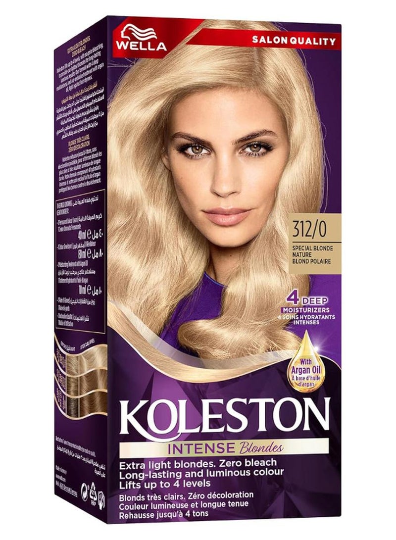 WELLA Intense Blondes Hair Color 312/0 Special Natural Blonde - Image 1