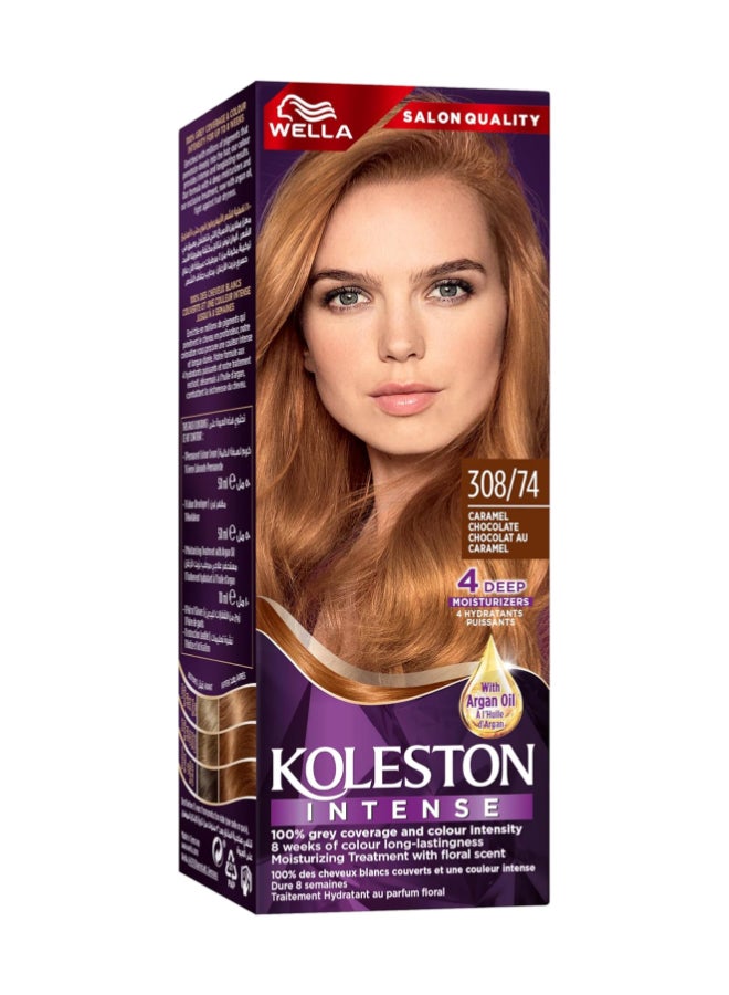 WELLA Intense Hair Color 308/74 Caramel Chocolate  - Image 1