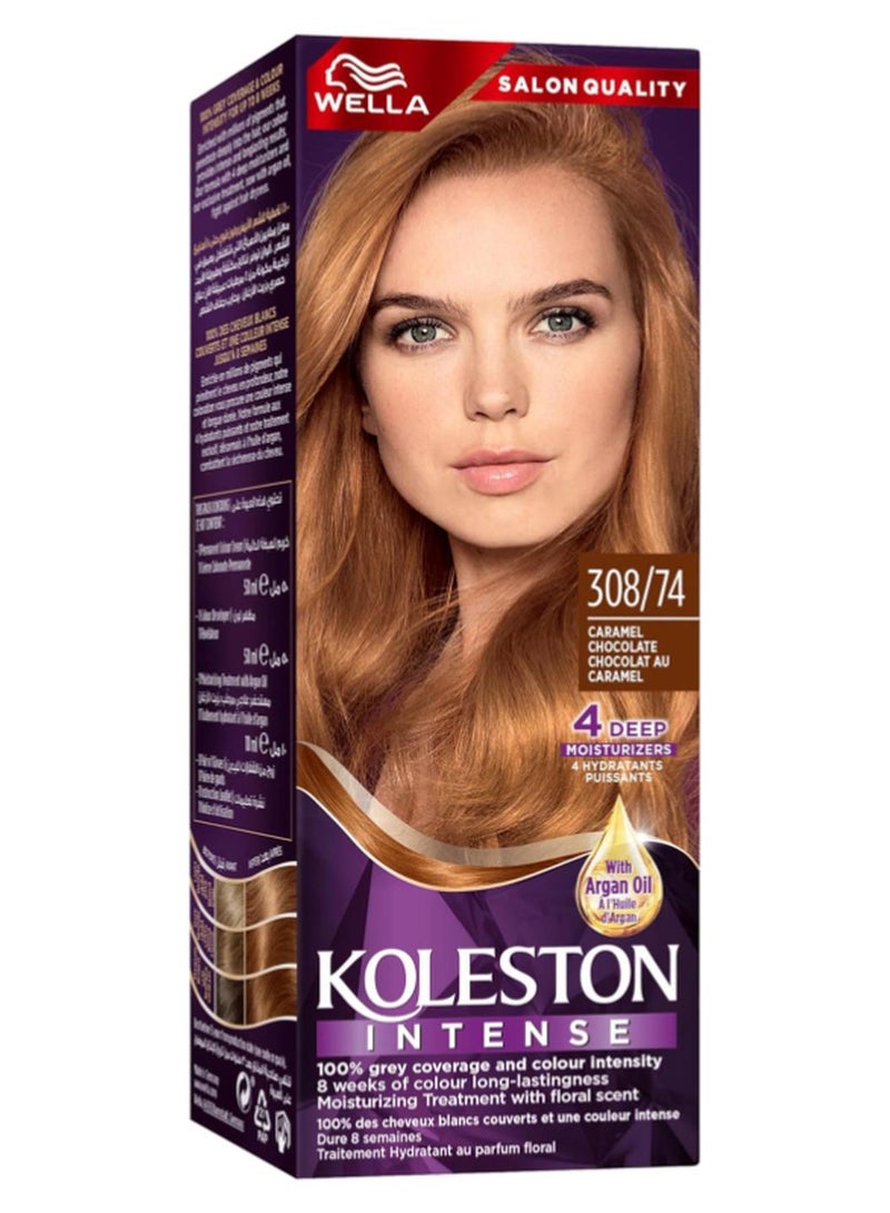 WELLA Intense Hair Color 308/74 Caramel Chocolate 110 mlml - Image 1