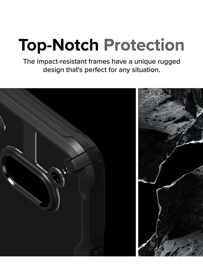 Ringke Fusion-X Compatible With Nothing Phone 2A Case , Anti-Scratch Dual Coating Advanced Rugged Hybrid Heavy Duty Bumper Phone Case Cover - Black  - Image 3