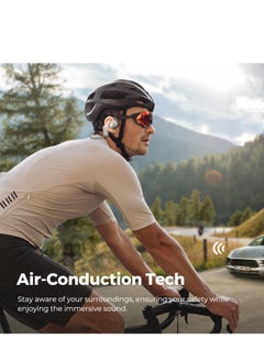SoundPEATS RunFree Air Conduction Wireless Earbuds With Bluetooth 5.3, Open-Ear IPX4 Sweatproof Ultralight Sports Headset With 4 Mics And 16.2mm Driver, Comfortable Fit, 14 Hrs, Low Latency Game Mode Grey  - Image 2