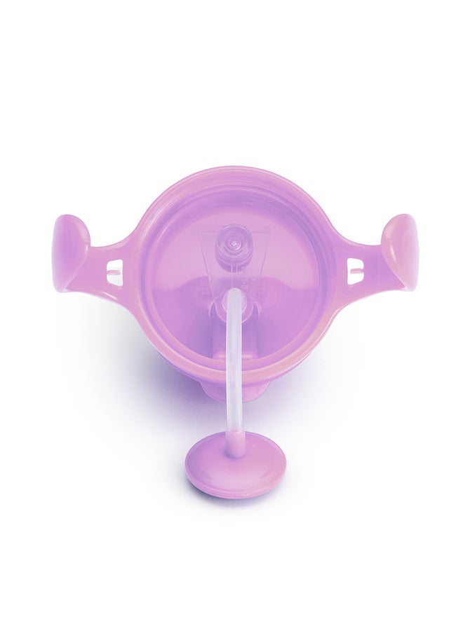 Munchkin - Any Angle Click Lock Weighted Straw Trainer Cup 7Oz, Purple, 6 Months + - Image 1