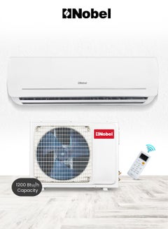 Split Air Conditioner 12000 Btu/h Capacity, Cooling Only, Rotary Compressor, Auto Restart, 4-Way Airflow, Goldin Fin, Turbo Operation, Hidden LED Display, R410A Refrigerant - NSAC12C1 white NSAC12C1 White