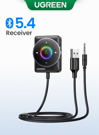 Bluetooth Receiver for Car, Bluetooth 5.4 Portable 3.5mm Aux Bluetooth Car Adapter, Audio Receiver Suitable for Calling and Music, Car Stereo, Home Stereo Black - pnsku/N70086593V/45/_/1718874194/263a53d6-7098-4250-8665-7bc9bef0d3c8