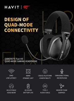 Wireless Over-Ear Gaming Headphones with Mic and Headset for PS4/PS5/Xbox One/Xbox Series/Nintendo Switch/PC - pnsku/N70086612V/45/_/1718892094/78a33702-d10f-40d2-9c17-120093c73fc9