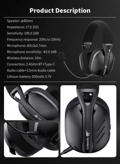 Wireless Over-Ear Gaming Headphones with Mic and Headset for PS4/PS5/Xbox One/Xbox Series/Nintendo Switch/PC - pnsku/N70086612V/45/_/1718892094/b8485805-b0bf-4f09-ba95-40d20e2e0b34