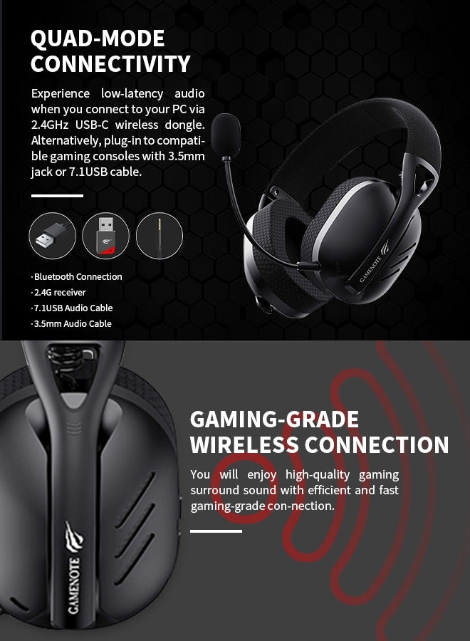 havit Wireless Over-Ear Gaming Headphones with Mic and Headset for PS4/PS5/Xbox One/Xbox Series/Nintendo Switch/PC - Image 5