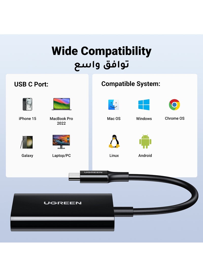 Ugreen - SD Card Reader 2 IN 1 For iPhone 16 15 Series Memory Card Reader Adapter 170Mbps Transfer Speed Support SD Micro SD  Compatible With Galaxy S24 S23 Ultra SLR Camera DJ Drone Sport Camera Macbook Pro Black - Image 1