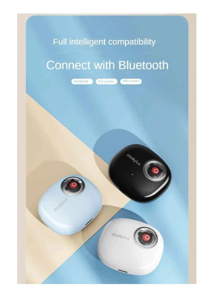 Lenovo - Thinkplus LP17 TWS Bluetooth Earphone Mini Wireless Earbuds Sport Gaming Bluetooth Headset with Mic Music/Game Dual Mode Support Call Video IOS Android Universal Black - Image 1