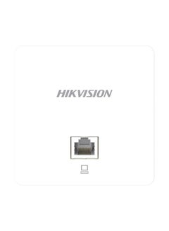 HIKVISION Wi-Fi 5 1200M In-Wall Dual Band Access Point, 2 Gigabit LAN Ports with 1 PoE Input, 50+ Concurrent User Connections, 802.11ac Wave 2 1167 Mbps | DS-3WAP521-SI White 