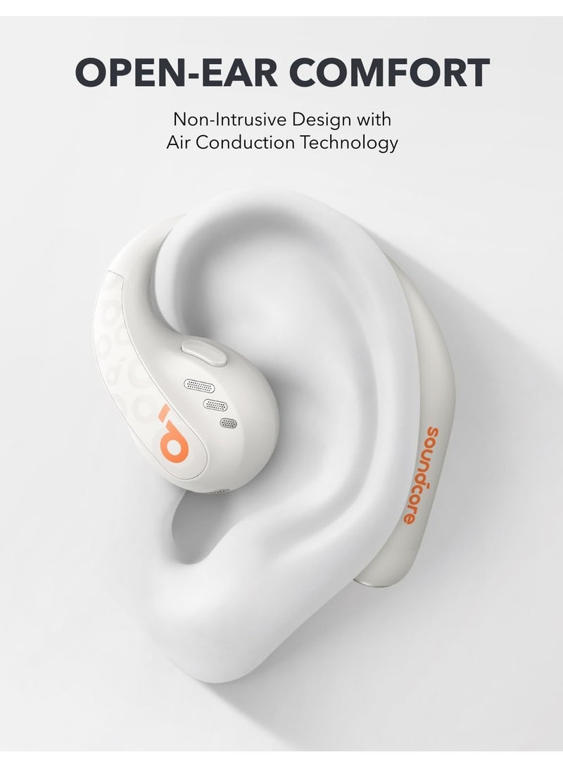 Soundcore - AeroFit Pro Open-Ear Headphones, Ultra Comfort, Secure Fit, Ergonomic Design, Rich Sound with LDAC, Bluetooth 5.3, IP5 Water-Resistant, 46H Playtime, App Control, Wireless Earbuds White - Image 1