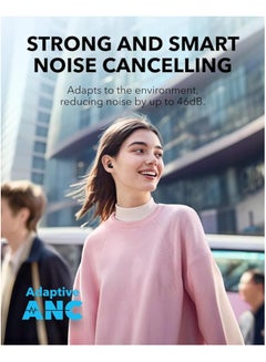 Soundcore A30i Noise Cancelling Earbuds, Lipstick-Shaped Stylish Design, Tiny, Lightweight Comfort, Smart Noise Cancelling, Clear Sound, 24H Playtime, IP54, Wireless Earbuds, Bluetooth 5.4 Black  - Image 3