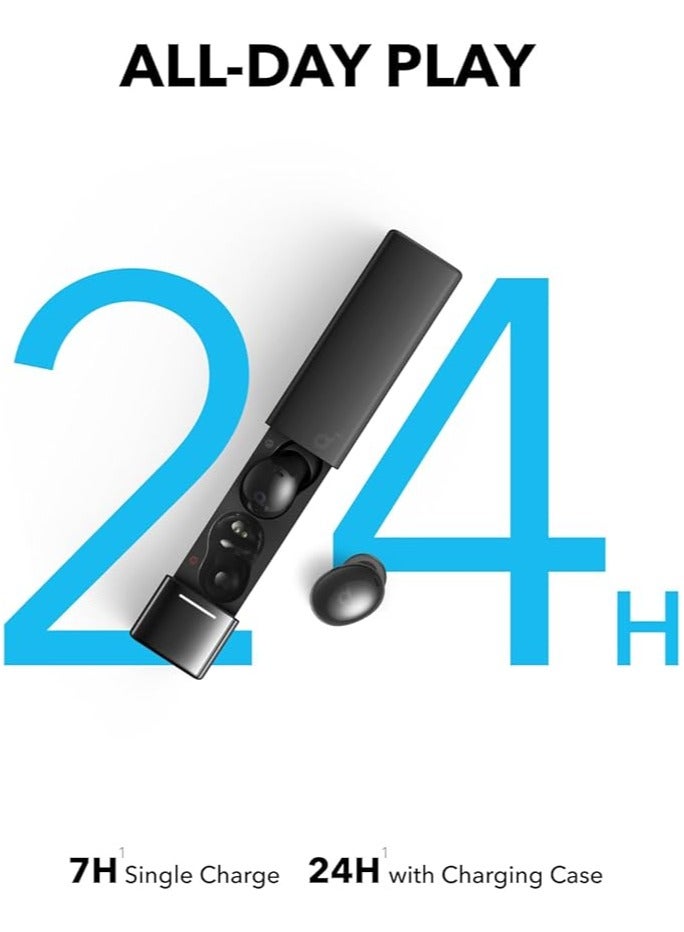 Soundcore - A30i Noise Cancelling Earbuds, Lipstick-Shaped Stylish Design, Tiny, Lightweight Comfort, Smart Noise Cancelling, Clear Sound, 24H Playtime, IP54, Wireless Earbuds, Bluetooth 5.4 Black - Image 1