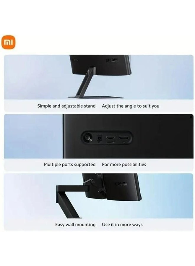 Xiaomi - 24 inch Monitor A24i |1080P | 100Hz Refresh Rate | HDMI 2.0+DP 1.4 Port | IPS Hard Screen | 7.5mm Ultra-Slim Body Black - Image 1